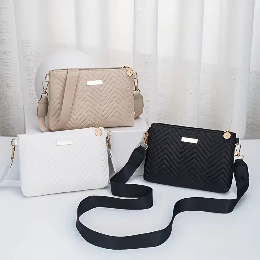 Chain Crossbody Quilted - Elegante Borsa a Tracolla Trapuntata con