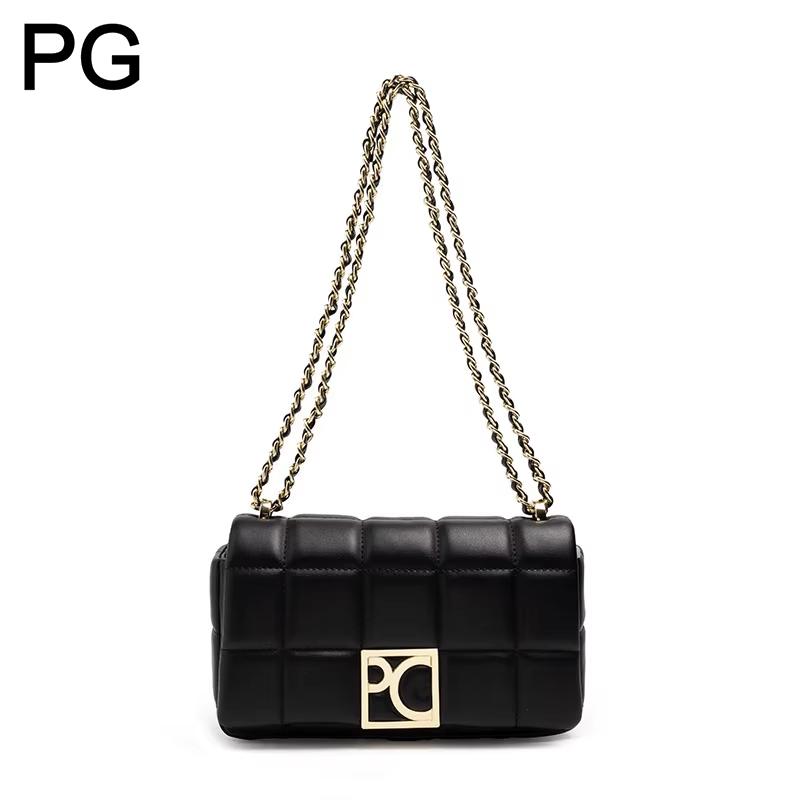 Chain Crossbody Quilted - Borsa a tracolla PG da donna,