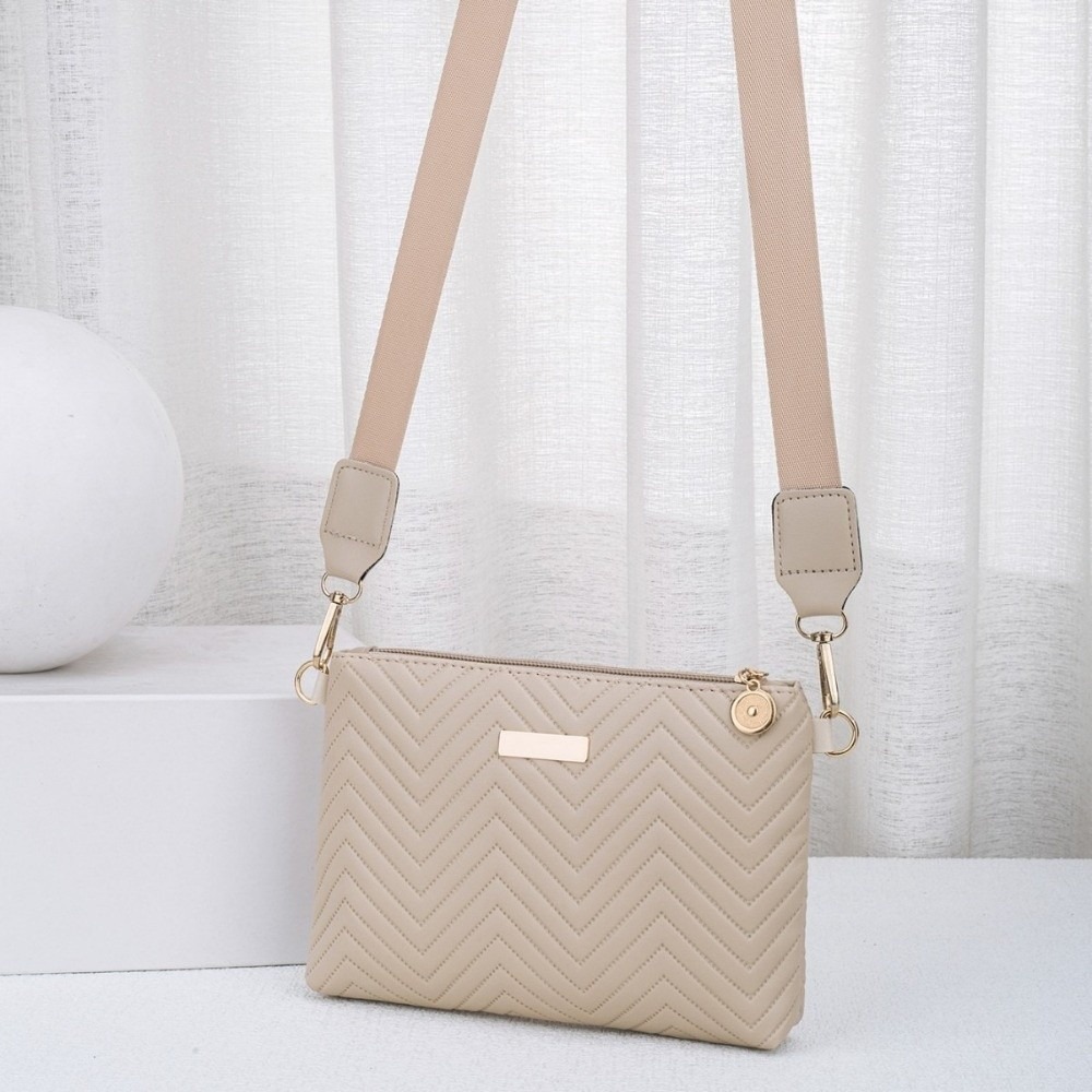 Chain Crossbody Quilted - Borsa a Tracolla Trapuntata con Catena