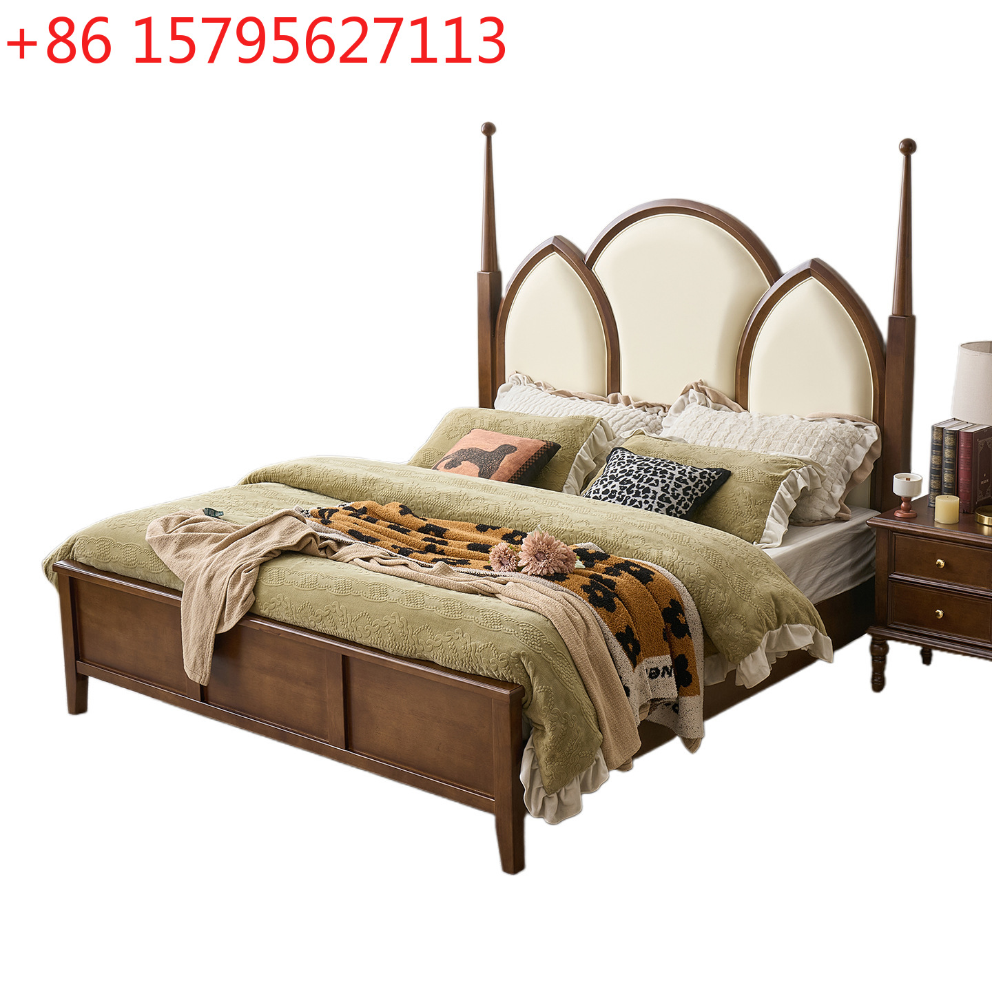 Luxury Bags Direct - Letto matrimoniale in stile medievale, robusto