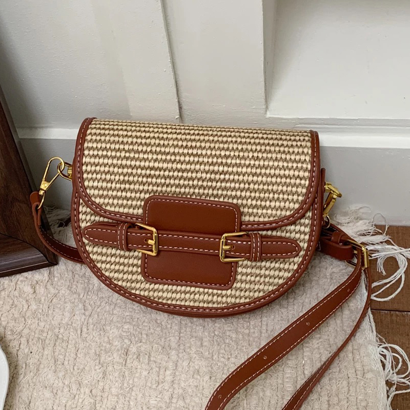 Luxury Bags Women - Borse a tracolla mini in paglia
