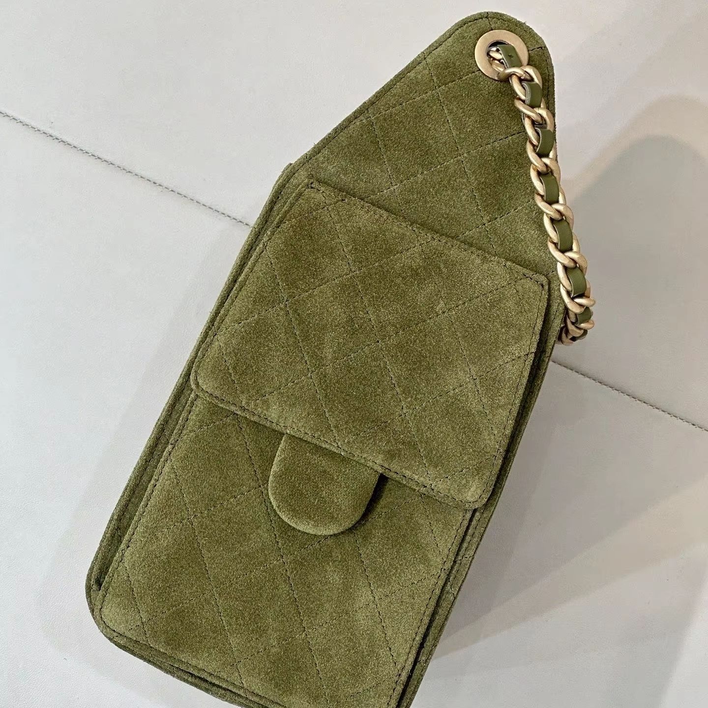 Chain Crossbody Quilted - Borsa a Tracolla per Telefono in
