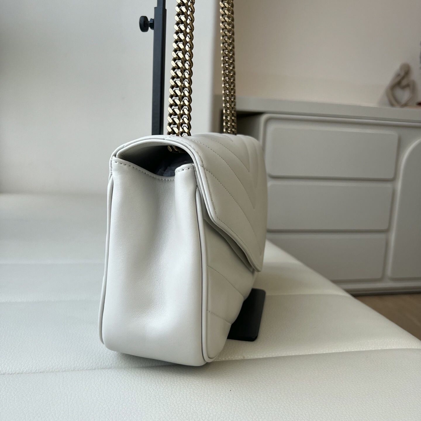 Chain Crossbody Quilted - Borsa a Tracolla Vintage in Morbida