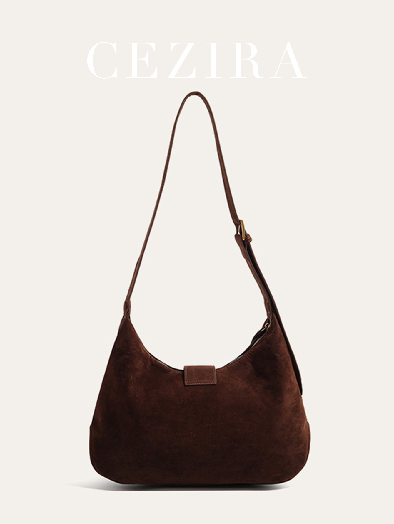 Borsa hobo in tessuto scamosci - Half Moon Bag Suede recensione e prezzo