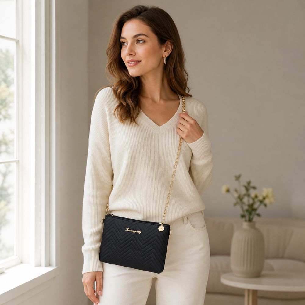 Borsa a Tracolla da Donna in P - Chain Crossbody Quilted recensione e prezzo