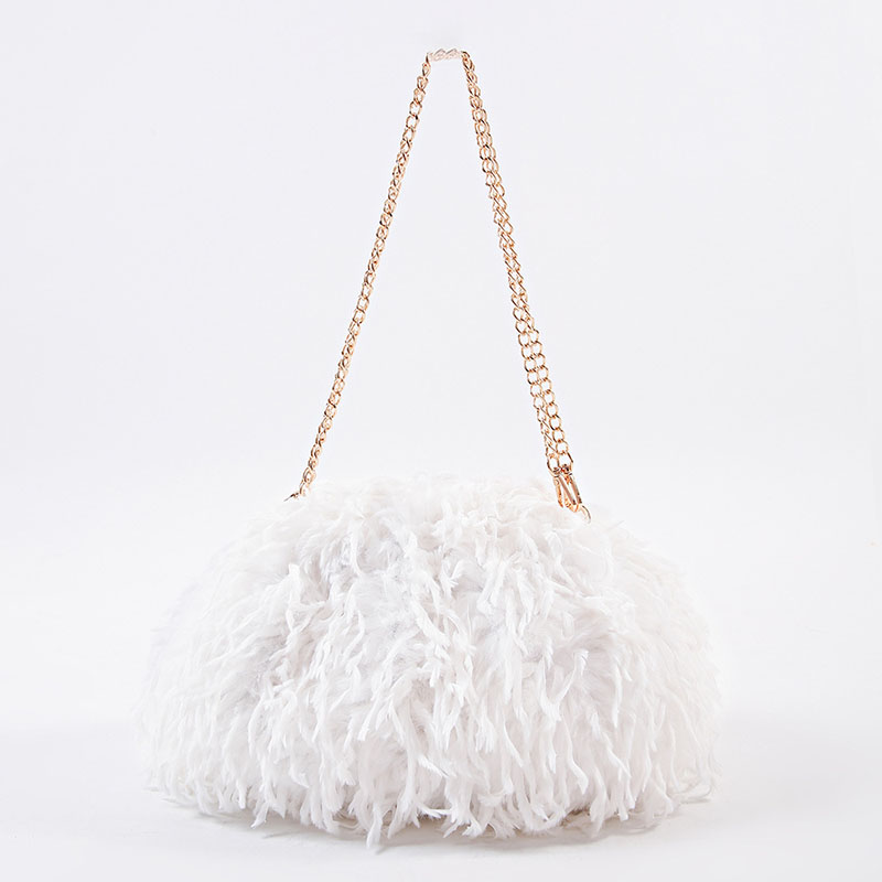 Borsa a Tracolla in Pelliccia  - Half Moon Bag Suede recensione e prezzo