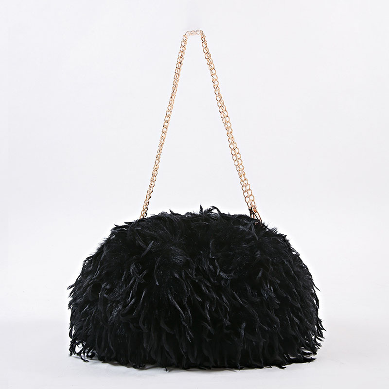 Borsa a Tracolla in Pelliccia  - Half Moon Bag Suede recensione e prezzo