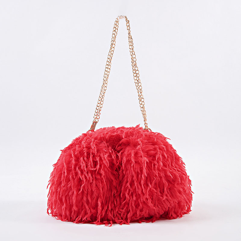 Borsa a Tracolla in Pelliccia  - Half Moon Bag Suede recensione e prezzo