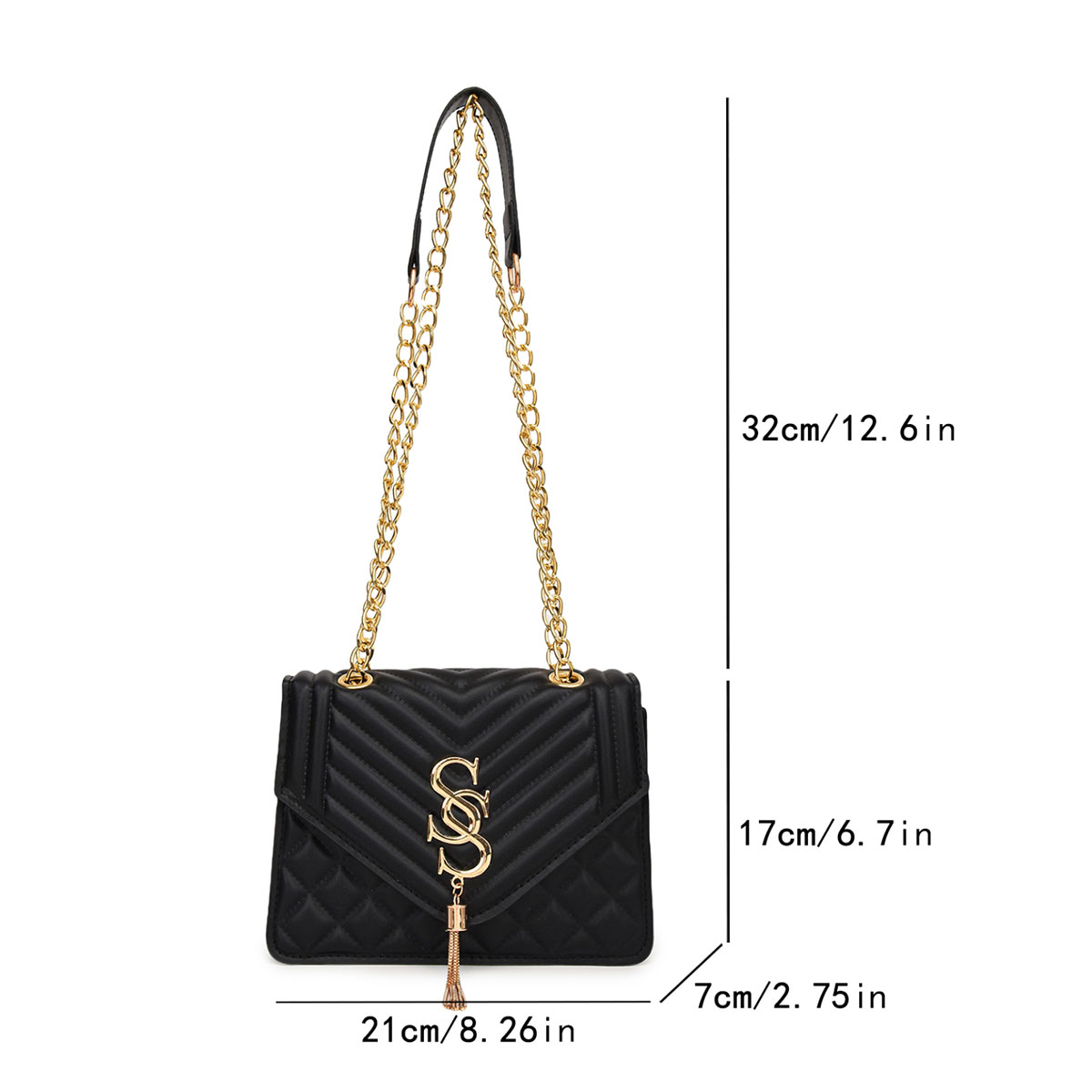 Borsa a Tracolla Elegante e Lu - Chain Crossbody Quilted recensione e prezzo