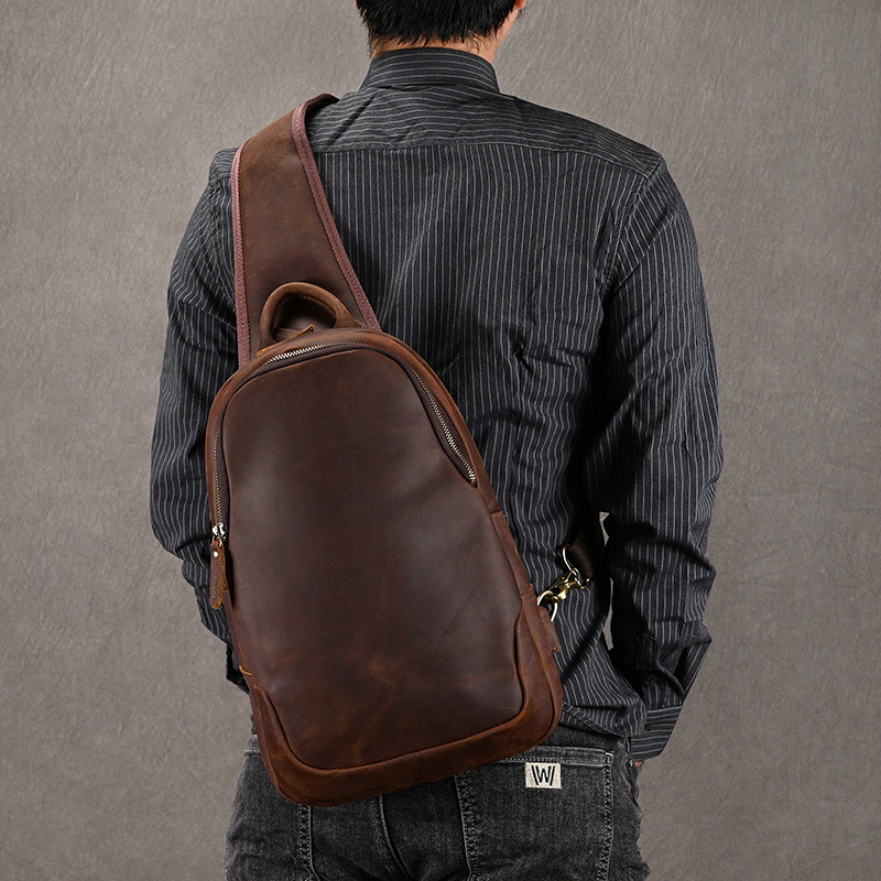Borsa petto causale di grandi  - Half Moon Bag Suede recensione e prezzo